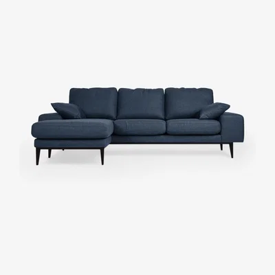 John Lewis Swoon Tulum Grand 4 Seater LHF Chaise End Sofa, Dark Leg