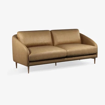 John Lewis John Lewis & Partners Cape Grand 4 Seater Leather Sofa, Dark Leg