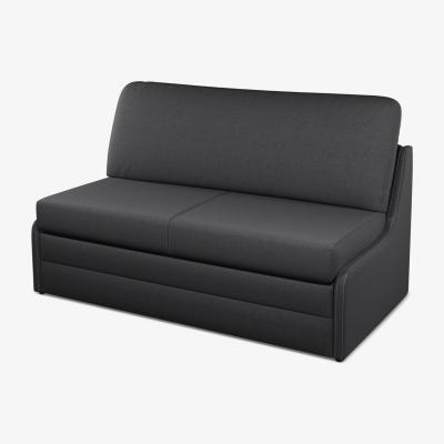 John Lewis John Lewis ANYDAY Kip Armless Medium 2 Seater Sofa Bed, Dark Grey Weave