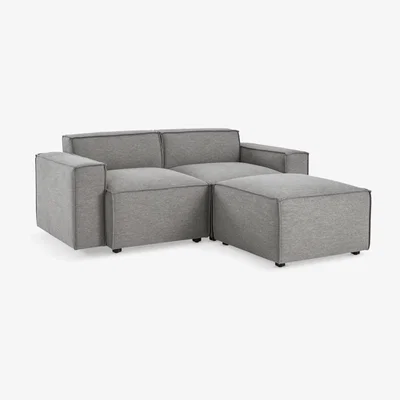 John Lewis Swyft Model 03 Medium 2 Seater Sofa with Ottoman