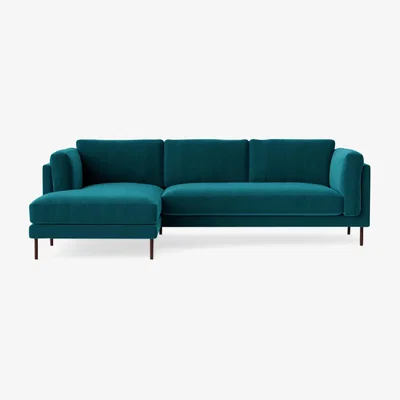 John Lewis Swoon Munich Grand 4 Seater LHF Corner End Sofa, Dark Leg