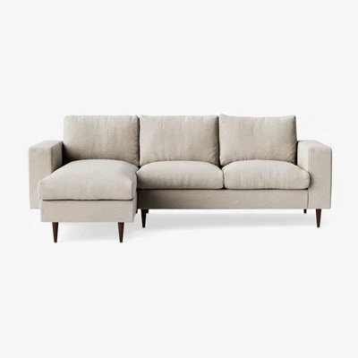 John Lewis Swoon Evesham Grand 4 Seater LHF Chaise End Sofa, Dark Leg