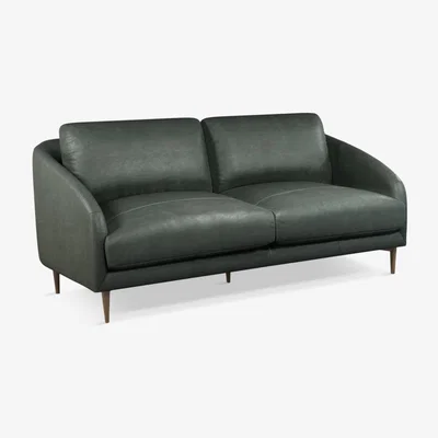 John Lewis John Lewis & Partners Cape Large 3 Seater Leather Sofa, Dark Leg