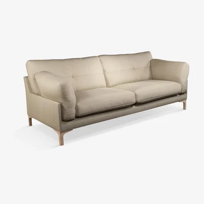John Lewis John Lewis & Partners Java II Large 3 Seater Sofa, Light Leg, Twill Natural