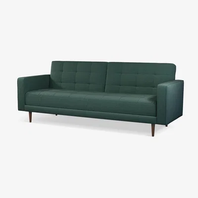 John Lewis John Lewis ANYDAY Quilted Large 3 Seater Sofa Bed, Light Leg