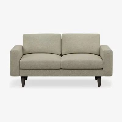 John Lewis Hutch Rise Block Arm Small 2 Seater Sofa, Dark Leg