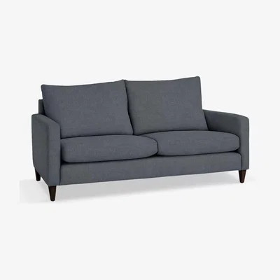 John Lewis John Lewis & Partners Bailey High Back Large 3 Seater Sofa, Dark Leg, Hatton Steel