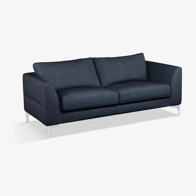 John Lewis John Lewis & Partners Belgrave Grand 4 Seater Sofa, Metal Leg, Erin Midnight