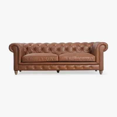 John Lewis Halo Earle Chesterfield Grand 4 Seater Leather Sofa