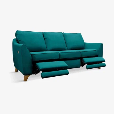 John Lewis G Plan Vintage The Sixty Eight Large 3 Seater Sofa with Double Footrest Mechanism