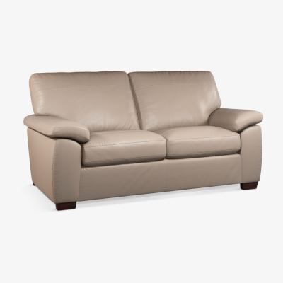 John Lewis John Lewis & Partners Camden Medium 2 Seater Leather Sofa, Dark Leg