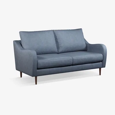 John Lewis John Lewis & Partners Harp High Back Large 3 Seater Leather Sofa, Dark Leg
