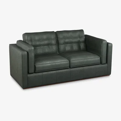 John Lewis John Lewis + Swoon Lyon Medium 2 Seater Leather Sofa Bed