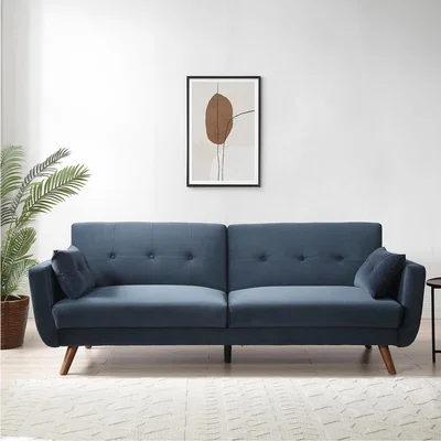 La Redoute Arlo Velvet Click Clack Sofa Bed