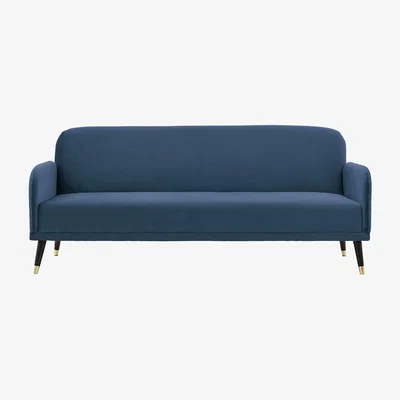La Redoute Norwood Retro Velvet Click-Clack 3 Seater Sofa Bed