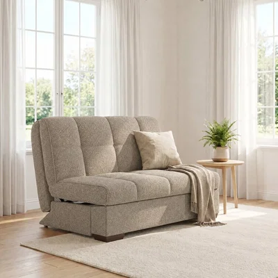 La Redoute Harlow Boucle Double Sofabed with Pocket Foam Mattress