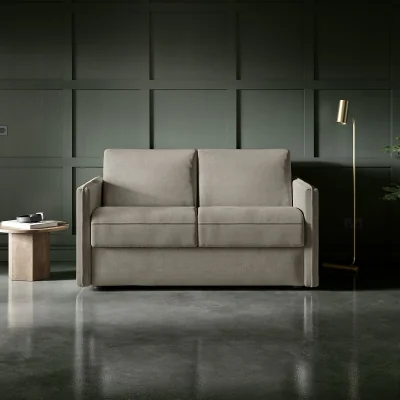 La Redoute Jay-Be® Slim Brushed Twill 2 Seater Sofa Bed with Deep Sprung Mattress