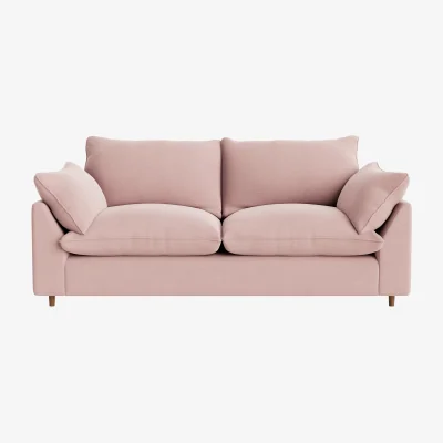 Loaf Slow Riser Sofa Bed, Medium (Rosewater Clever Linen)