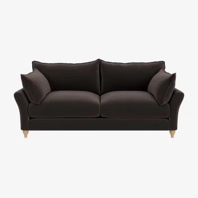 Loaf Brioche Sofa Bed, Medium (Coal Scuttle Clever Velvet)