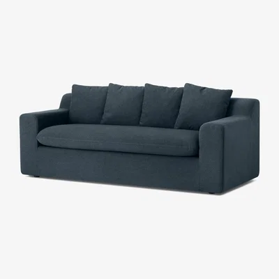 Made.com Benson Metal Action Sofa Bed, Aegean Blue