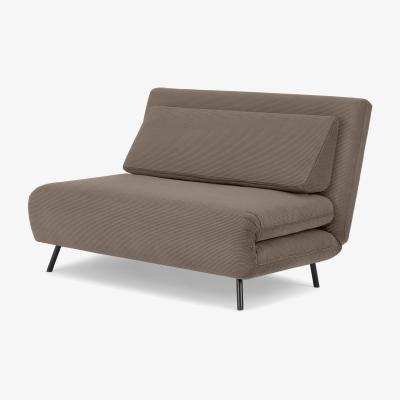 Made.com Kahlo Double Seat Sofa Bed, Taupe Corduroy Velvet