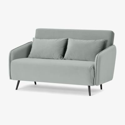 Made.com Hettie Small Sofa Bed, Ice Blue Velvet