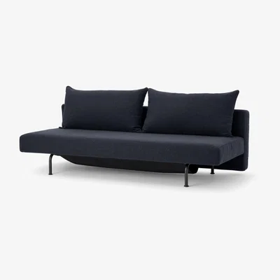 Made.com Esben Pocket Sprung Platform Sofa Bed, Capri Blue Weave