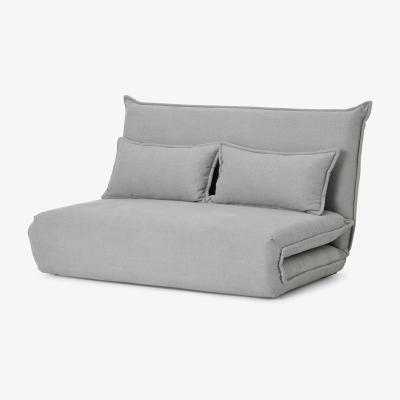 Made.com Bria Click Clack Fold Out Double Sofa Bed, Glacier Grey Weave