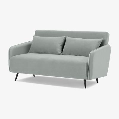 Made.com Hettie Large Double Sofa Bed, Ice Blue Velvet