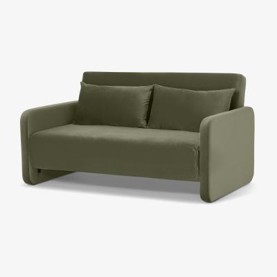 Made.com Vinnie Large Double Sofa Bed, Sycamore Green Velvet
