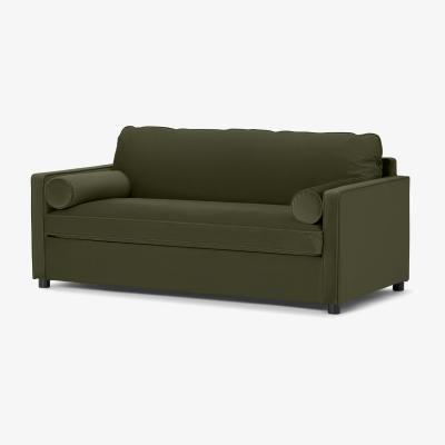 Made.com Brody Sofa Bed, Pistachio Green Recycled Velvet