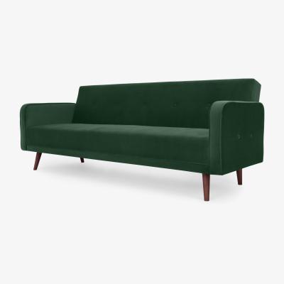 Made.com Chou Click Clack Sofa Bed, Moss Green Velvet