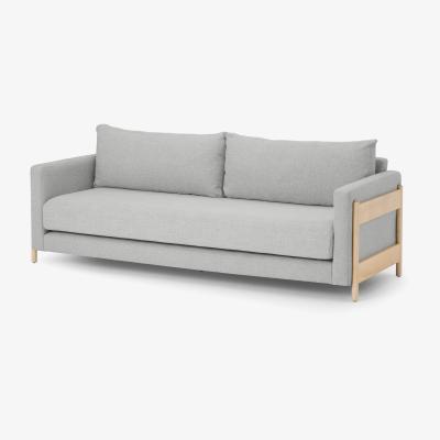 Made.com Santina 3 Seater Sofa Bed, Luna Grey Weave