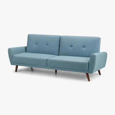 Downtown Julian Bowen Monza Fabric Sofa Bed - Blue