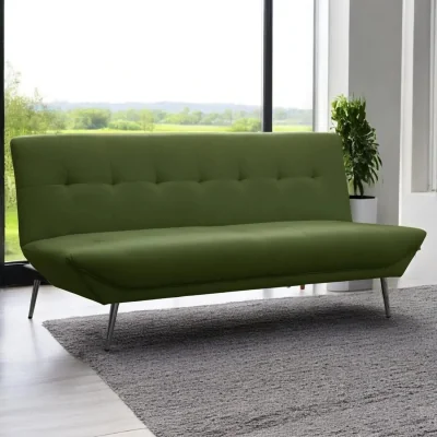 OAT Home Bodmin Upholstered Sofa Bed, Olive Green