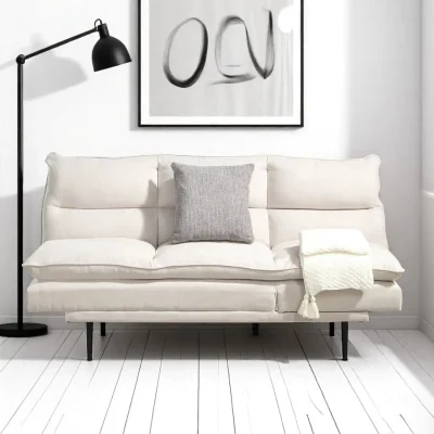 OAT Home Sennen Upholstered Click Clack Sofa Bed, Natural