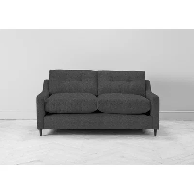 Perch and Parrow Nathan Two-Seater Sofa Bed in Crow Black