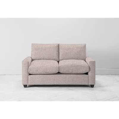 Perch and Parrow Mimi Two-Seater Sofa Bed in Blush Pink