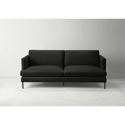 Perch and Parrow Justin Four-Seater Sofa in Obsidian Black