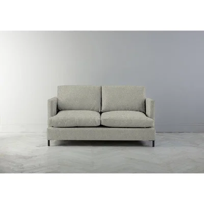 Perch and Parrow Justin Two-Seater Sofa Bed in Silver Weave