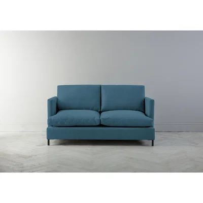 Perch and Parrow Justin Two-Seater Sofa Bed in Spanish Blue