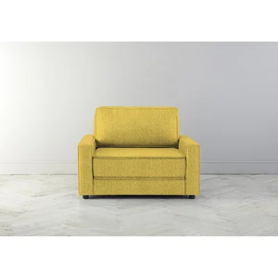 Perch and Parrow Dacre Single Sofabed in Summer Buttercup