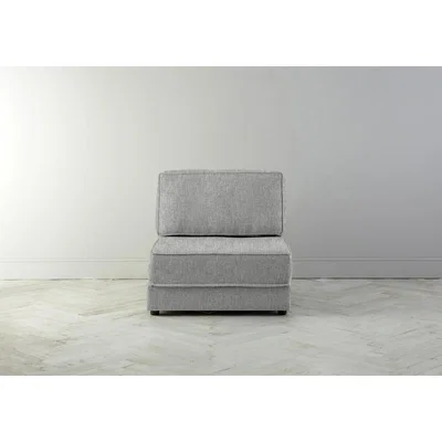 Perch and Parrow Dacre Single No Arms Sofabed in The Great White