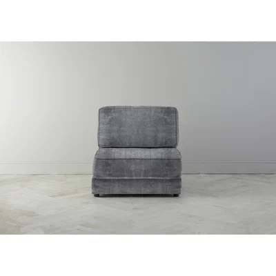Perch and Parrow Dacre Single No Arms Sofabed in Rhino Grey