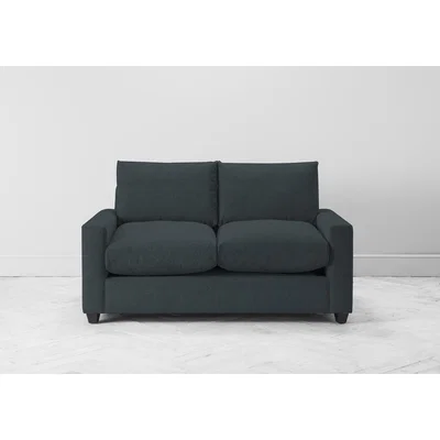 Perch and Parrow Mimi Two-Seater Sofa Bed in Denim Blue