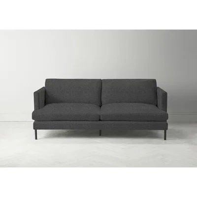 Perch and Parrow Justin Four-Seater Sofa in Crow Black