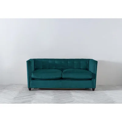 Perch and Parrow Lia Three-Seater Sofa Bed in Spanish Blue
