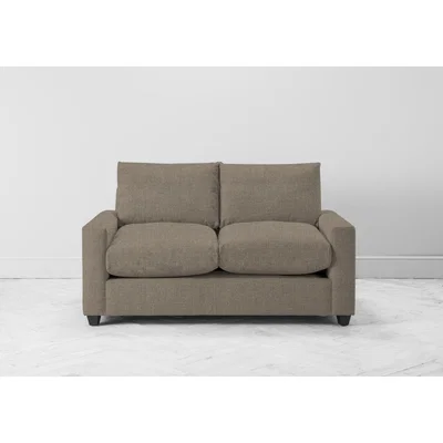 Perch and Parrow Mimi Two-Seater Sofa Bed in Belgian Chocolate