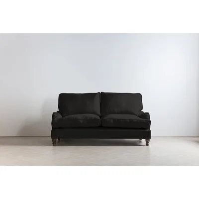 Perch and Parrow Robyn Three-Seater Sofa Bed in Obsidian Black