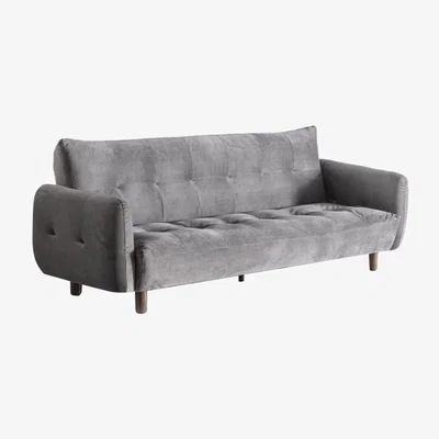 Perch and Parrow Harry Velvet Sofa Bed with Adjustable Back